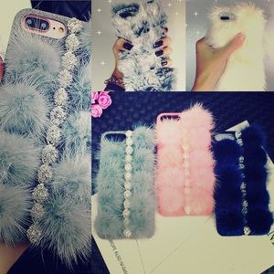 Fur phone case,